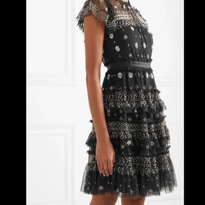 Needle & Thread Black Andromeda Dress